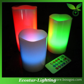 Ivory Color LED Candles with Remote Control